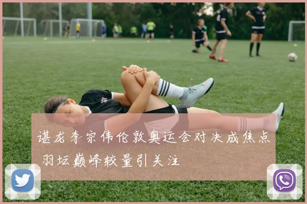 谌龙李宗伟伦敦奥运会对决成焦点 羽坛巅峰较量引关注
